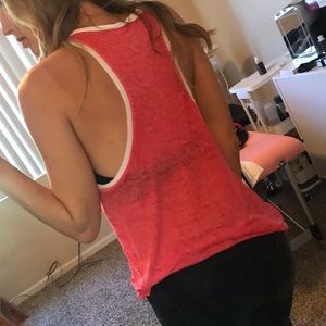 Red white sporty tank